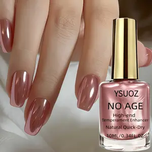 Rose Gold Metallic Mirror Nail Polish - Quick-Drying Formula for Salon-Quality Manicures & Pedicures.Delivers a Long-Lasting, High-Gloss Mirror Finish; Easy-to-Apply Liquid Polish for Creating a Cyberpunk-Style Look.Skin-Friendly and Non-Irritating