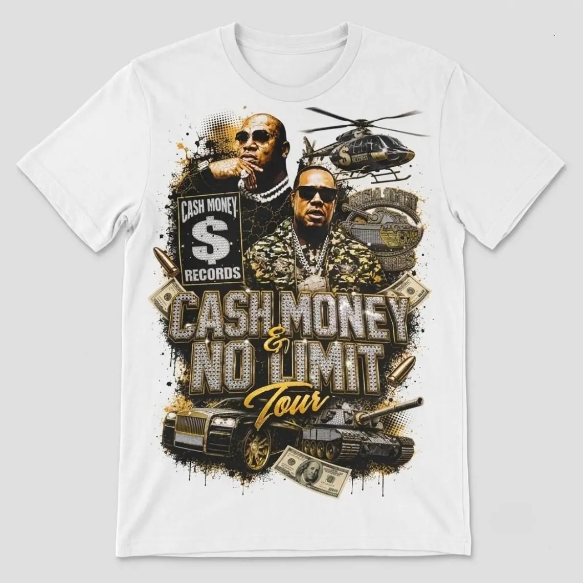 Cash Money x No Limit Tour | Cash Money Records No Limit Records Concert Tee