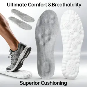 4D Cloud Soles for Men & Women Anti Fatigue Shock Absorption Foot Pain Relief Insoles for Summer Comfort Support Durable Long Lasting