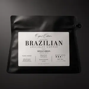 Specialty Brazilian Coffee Beans – Organic – Single Origin – Medium Roast – Whole Bean 8oz