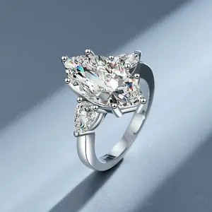 【#ZA269】(Yuni)5CT Lab Made Gemstone Fashion Jewelry Ring