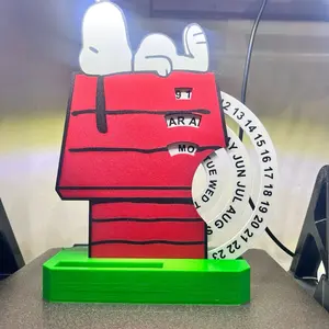 Double-Sided Perpetual Desk Calendar with Phone Holder | Flip Calendar Stand for Desk & Office