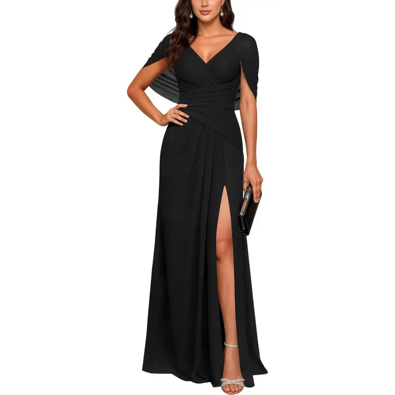 Cape wedding guest dress - TikTok Shop