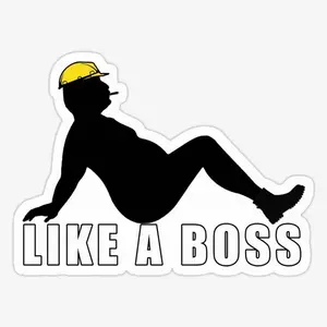 Like A Boss Sticker P9T