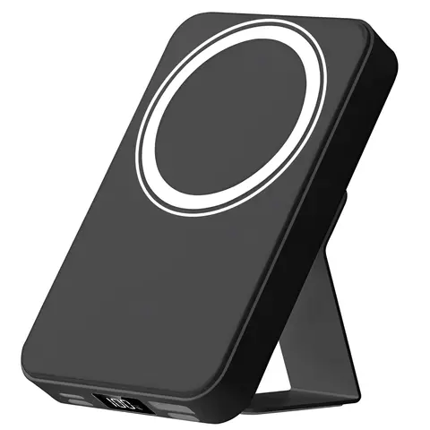 Vaiseke 10000mAh Silicone Magnetic Portable Charger, 22.5W PD Fast Charging QC3.0 LED Display, Type-C Cable Included, Everyday Carry Power Bank for iPhone 17/16/15/14/13/12 Pro/Mini/Pro Max & Smartphones