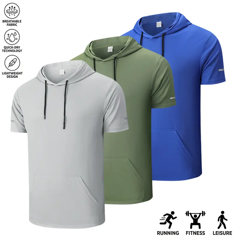 3 Pieces - Gray + Army Green + Rainbow Blue