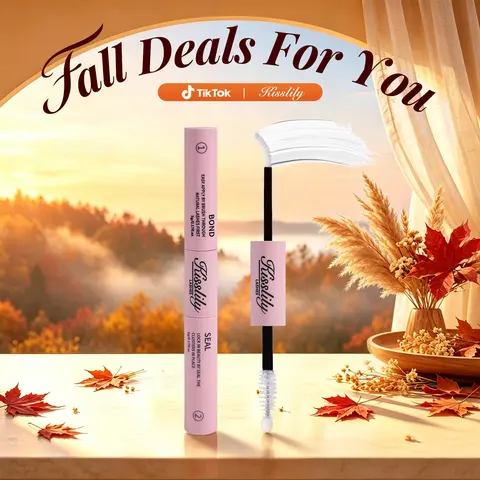 2-IN-1 BOND & SEAL REMOVER NOT INCLUDED | Kisslily Lashes 2IN1 Bond &Seal Waterproof Glue For Lashes Cluster Strong Hold For Beginner Friend Makeup Glue & Remover #tiktokshopstockup