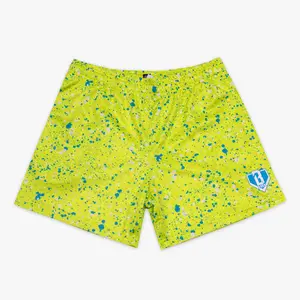 BASEBALL LIFESTYLE Splatter Youth Shorts - Highlighter Yellow - Youth & Adult Sizes