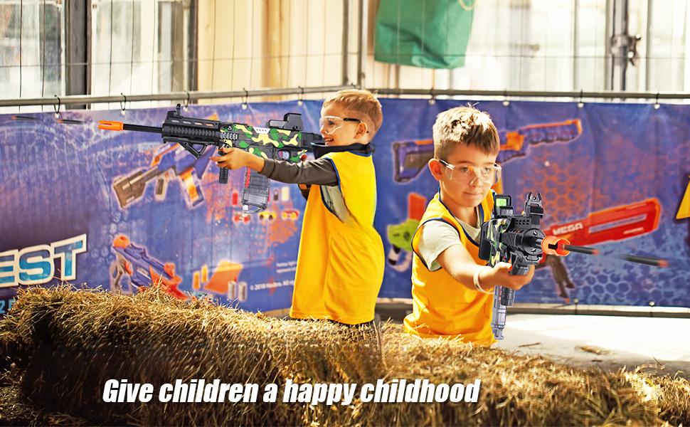 Electric Automatic Sniper Soft Bullets [Shoot Faster] Camouflage Burst Bullets for Boys,Foam Blasters & with 100 Sniper Darts, Gifts