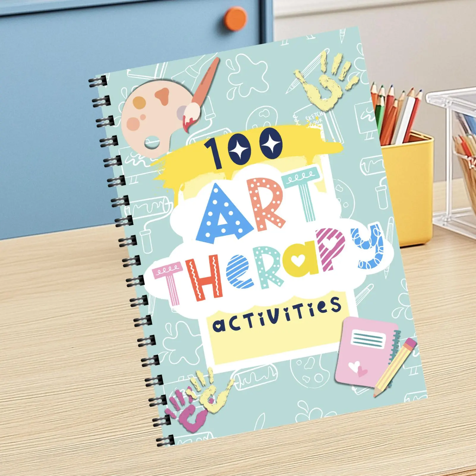 Art Therapy Workbook, 1 Count Art Therapy Activities Notebook ...