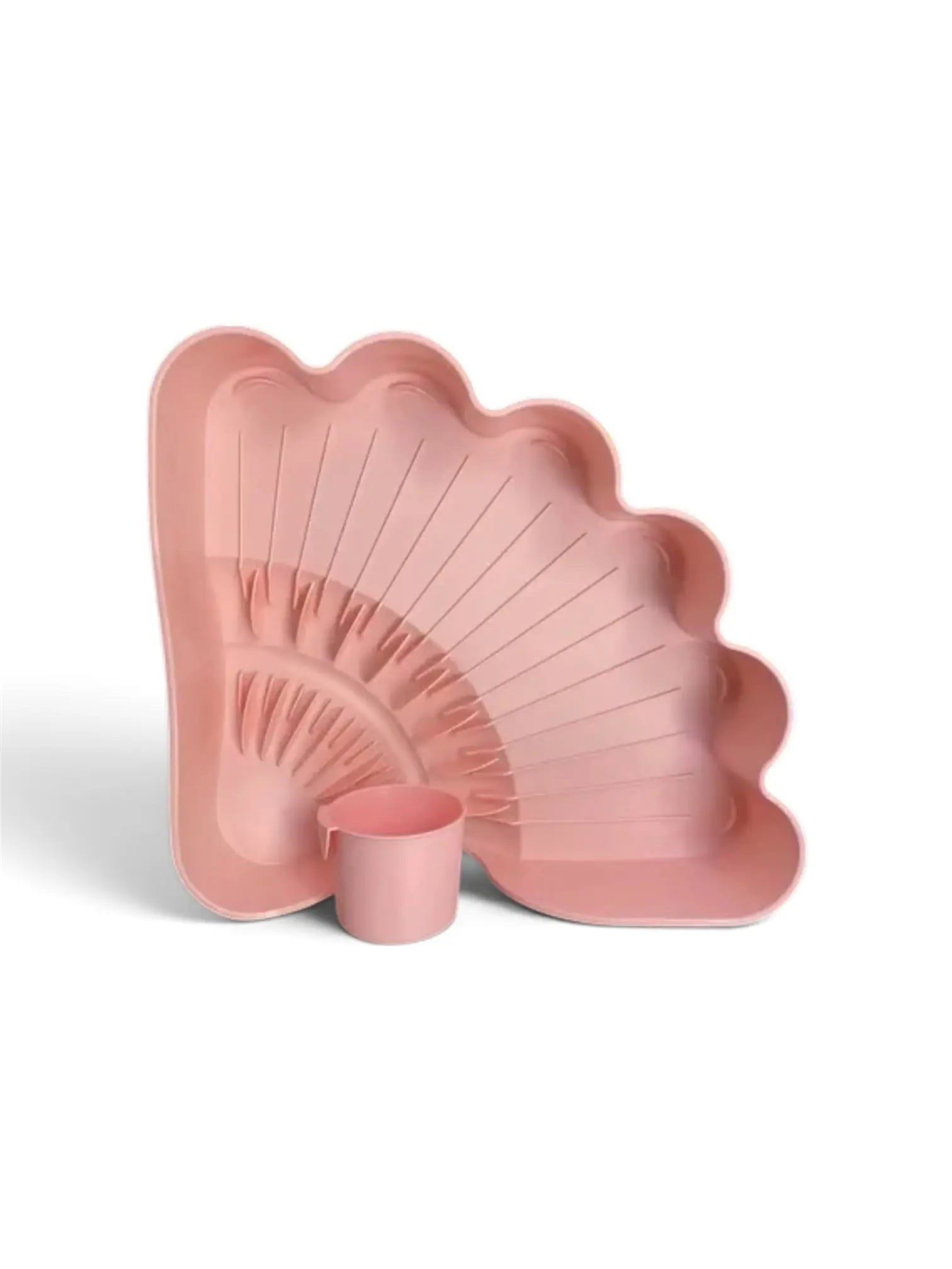 Pink Dish Drying Rack, Home Supplies Kitchen Organizer, Countertop Storage Holder with Draining Functionality / Escurridor de Platos, Color Rosa, Articles Parar El Hogan y Cocina, Organizador de Encimera Con Funcion de drenaje
