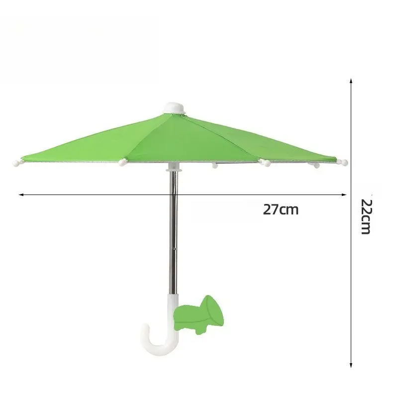 Green umbrella + green accessories