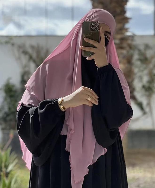 Everyday flow khimar hijab- lightweight, full coverage for daily wear and prayer