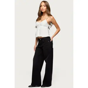 Raelynn Washed Low Rise Baggy Jeans