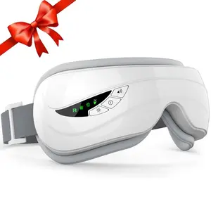 Multifunctional Eye Massager, Portable Heated Eyemask with Bluetooth-compatible Music, 5 Massage Modes, 180° Foldable Design, Christmas Gift