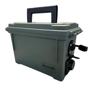 Portable 12V Battery Box with Phone Charger | Waterproof Ammo Box Power Supply for Fishing, Camping, & DIY | BATTERY NOT INCLUDED