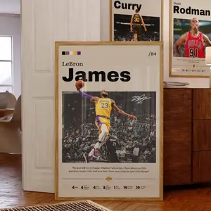LeBron James Poster, LeBron James Wall Art Print, Basketball Decor, Sports Wall Art