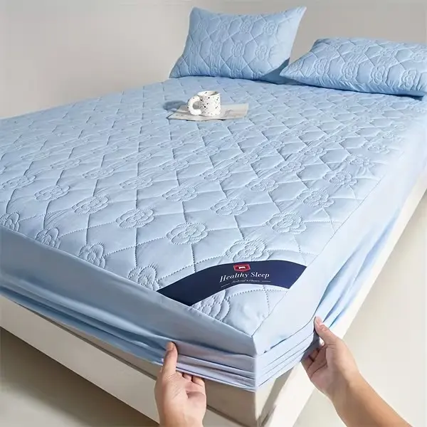 2/3pcs All-Season Waterproof Mattress Protector, Soft and Comfortable Cooling Fitted Sheet Set, Breathable and Noise-Free, Fits Single/Double Bed - Perfect for Bedroom, Guest Room, School, Hotel, Summer Gift