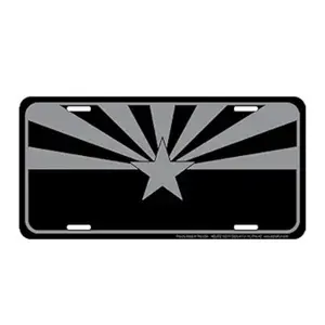 Tactical Arizona Flag |12” x 6” Decorative License Plate | Decoration Plate for Vehicle/Wall | Man Cave Decorations