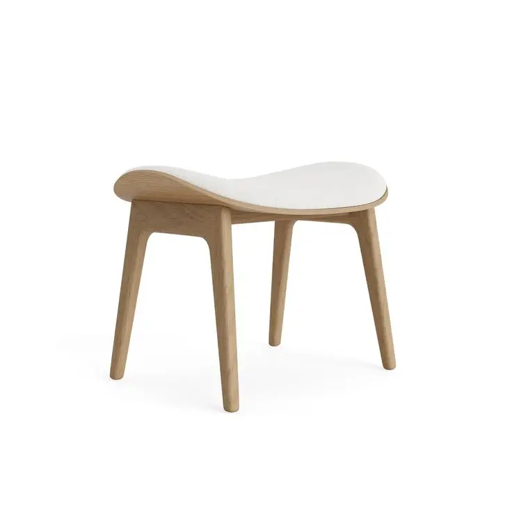 Elephant Stool Inspired Oak Chair, stylish Comfort for Any Interior