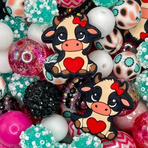 40pcs 20mm Bead Bundle 212 - Western Theme Cow Crafting & Beading DIY diy jewelry Assorted Acrylic Mix fashion accessory