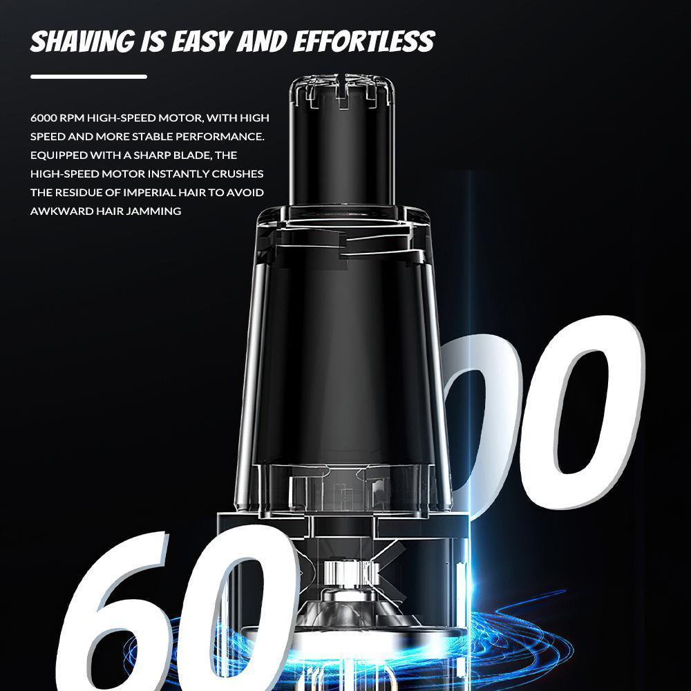 2-in-1 Rechargeable Hair Trimmer, Men's Ear and Nose Hair Trimmer, Eyebrow & Nose Hair Clippers, Easy to Clean,Perfect Christmas & New Year Gift ldea