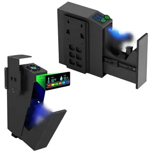 Biometric Fingerprint Safe with Keypad Lock G Safe for Nightstand Wall Mount Bedside Desk Vehicle Bed Secure Storage with LED Light