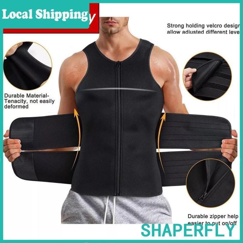Men Body Shaper Waist Trainer Vest Sauna Sweat Vest Compression Undershirt Shapewear Workout Tank Tops Corset Sports Breathable Outfits Men Body Shaper Waist Trainer Vest Sauna Sweat Vest Compression Undershirt Shapewear Workout Tank Tops Corset Sports Breathable Outfits