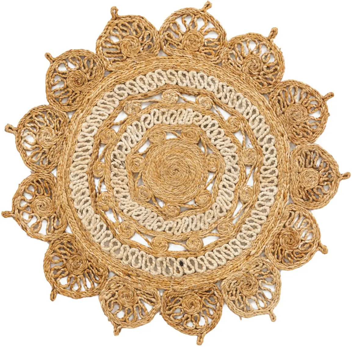 Natural and White 3' 1 x 3' 1