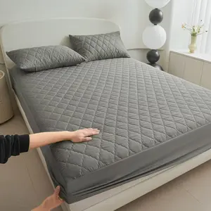 Hotel Quality Waterproof Mattress Protector Set with Pillow Covers Classic Diamond Quilted Pattern 16-Inch Deep Pocket Soft Stain-Resistant Queen Size Bed Cover Machine Washable Durable TPU Film bed comforter set bedding set