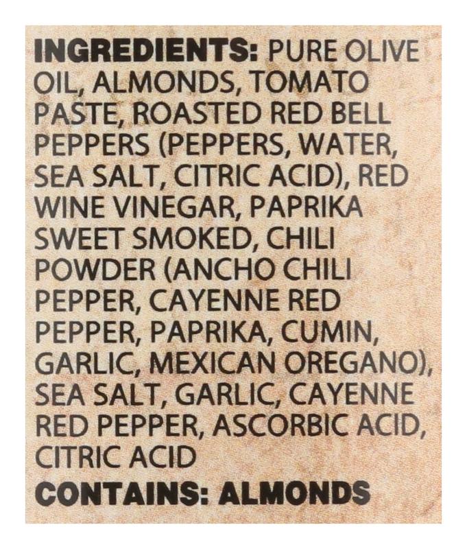 Spicy Romesco Dip/Sauce/Spread/Topping 9oz Jar