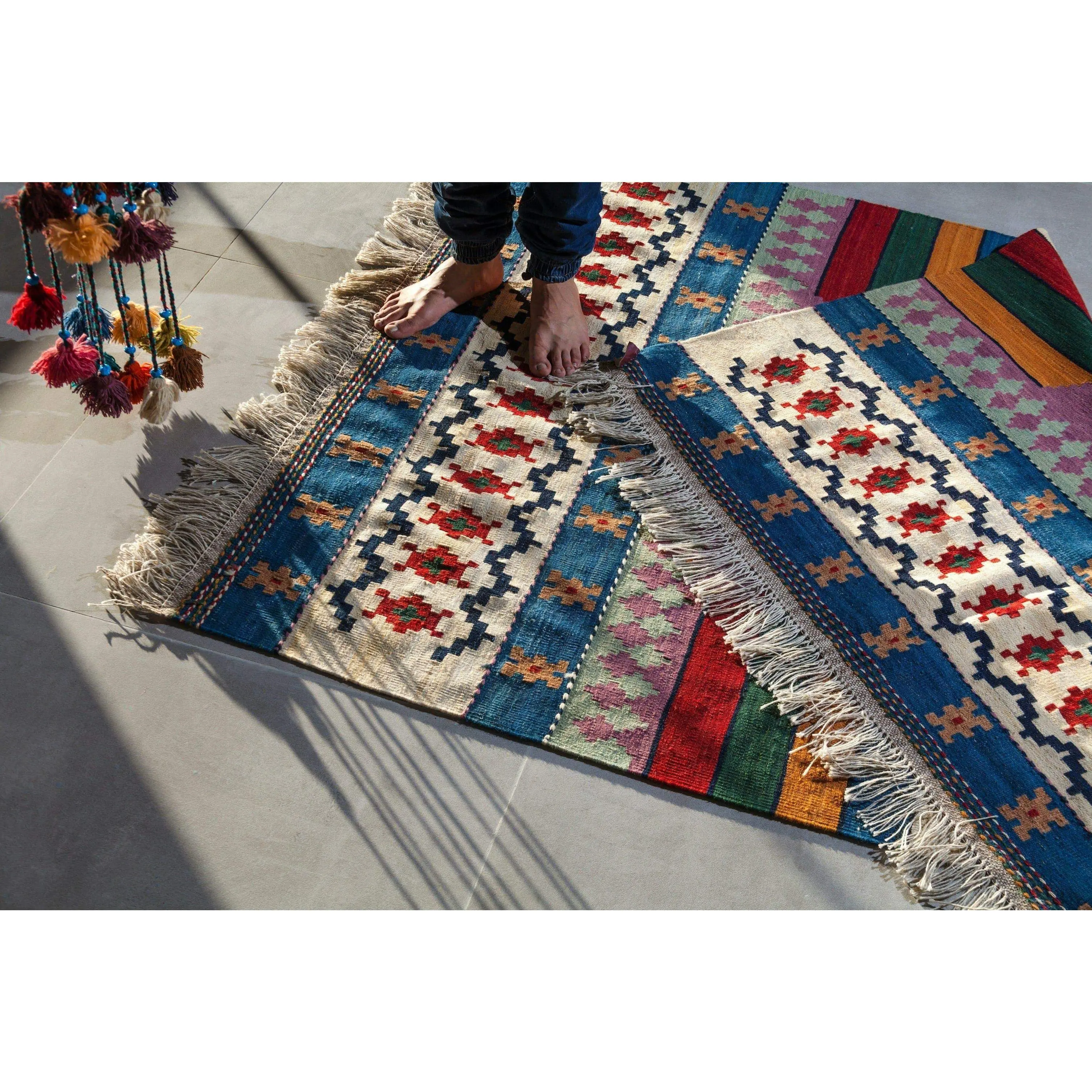 Made-to-Order Printed Cotton Rug