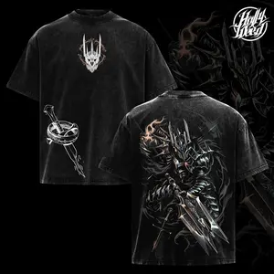 Sauron Lord of the rings Tee Retro Vintage Menswear Gift movie fans Top Apparel Classic  Seamless Simple Straight Man Clothes Cotton designer T-shirt, graphic tees, men gifts, ,Graphic Streetwear, for Game Fans