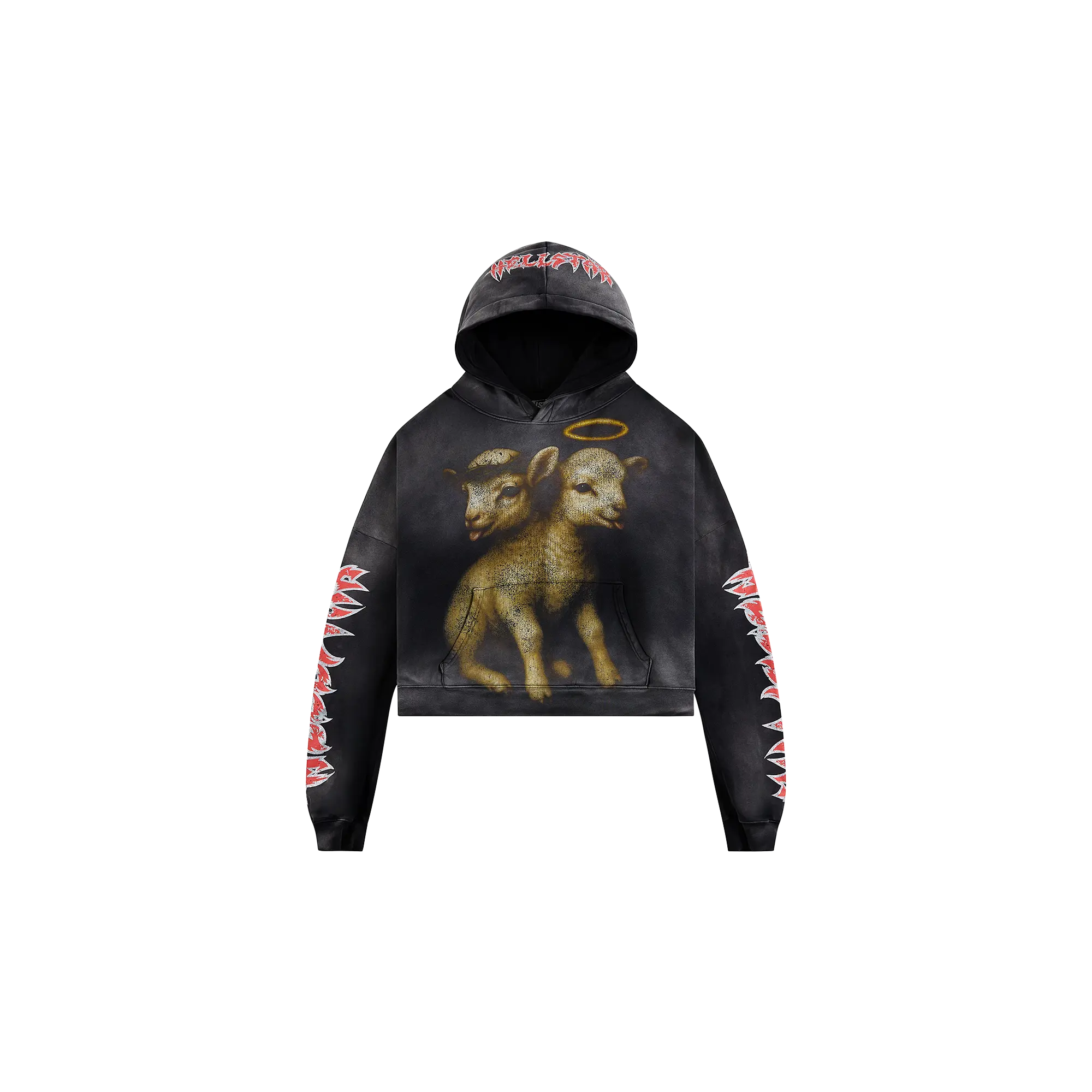 Lamb Hoodie "Black" HSR234