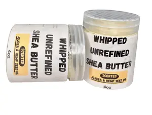 Organic Whipped unrefined sheabutter 4oz Natural Nourishing Care for Sensitive Skin Daily Use Gentle Long Lasting