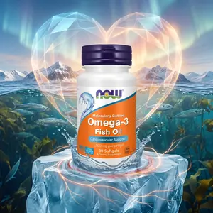 NOW Foods Omega-3 Fish Oil | Heart Health & Brain Support - Molecularly Distilled (30 Softgels)