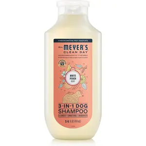 MRS. MEYER'S CLEAN DAY 3 in 1 Dog Shampoo, White Peach Scent, 14oz