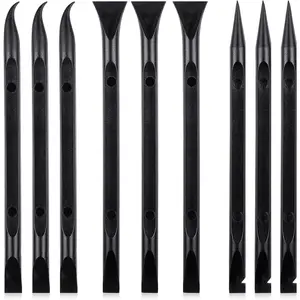 9 count Plastic Scraper Tool Scratch Free Crevice Cleaning Sticker Remover Tool Multipurpose Non Scratch Scrapers for Tight Spaces, Kitchen, Crevices, Auto Detailing,
