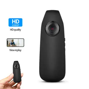 Mini Portable Video Camera, 1080P HD Body Cam, Small Personal Police Enforcement Recorder, Clip-On Wearable Fisheye Camera, Multifunction HD Recorder, Motion Detection & Loop Recording