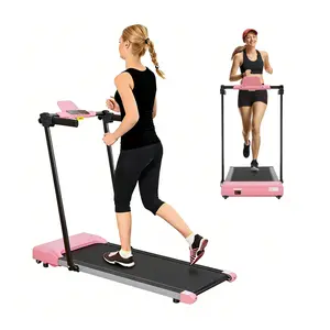SAVEYOUR Indoor Home Treadmill - 2-in-1 for Walking & Running - LCD Display, Non-Slip Belt, Quiet Motor, Variable Speeds up to 7.5mph, Foldable Design, Built-in Wheels for Easy Mobility