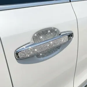 Rhinestone Car Door Handle Protectors (8-Piece Set) – Scratch Protection with Sparkle