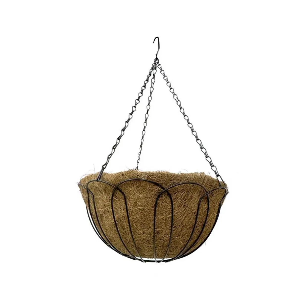 212 MAIN 14 in. Anti-Rust Powder-Coated Hanging Plant Basket, Steel-Constructed Planter for Outdoor Garden, Balcony Garden & Container Gardening (Above-Ground Hanging Planters & Baskets), Anti-Rust Powder-Coated Hanging Planters & Baskets
