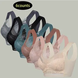 [Free Delivery]Women‘s Bra Backless seamless lift bra for women invisible under clothes no lines push bra Seamless underwear Wireless, Multicolors, breathable and comfortables Womenswear Bridal 6Pcs Basic push bra bras women strapless bra Lingerie
