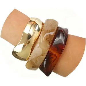 Chunky  Bangle bracelets Set for Women Colorful Statement  Bangles Bracelets Trendy