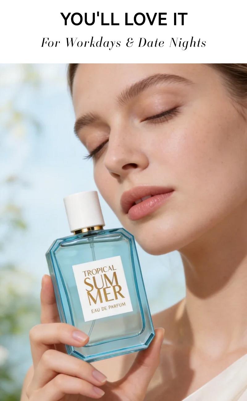 3.4 fl oz Women's Eau De Parfuma Fragrance Spray, Long-Lasting Perfume, Notes Of  Coconut Water,Pineapple,Palm Leaf, Guava,Banana,Water Lily Flavor, 2 Different Scents ,Perfect For Dating, Daily Life, Parties, Gift Giving