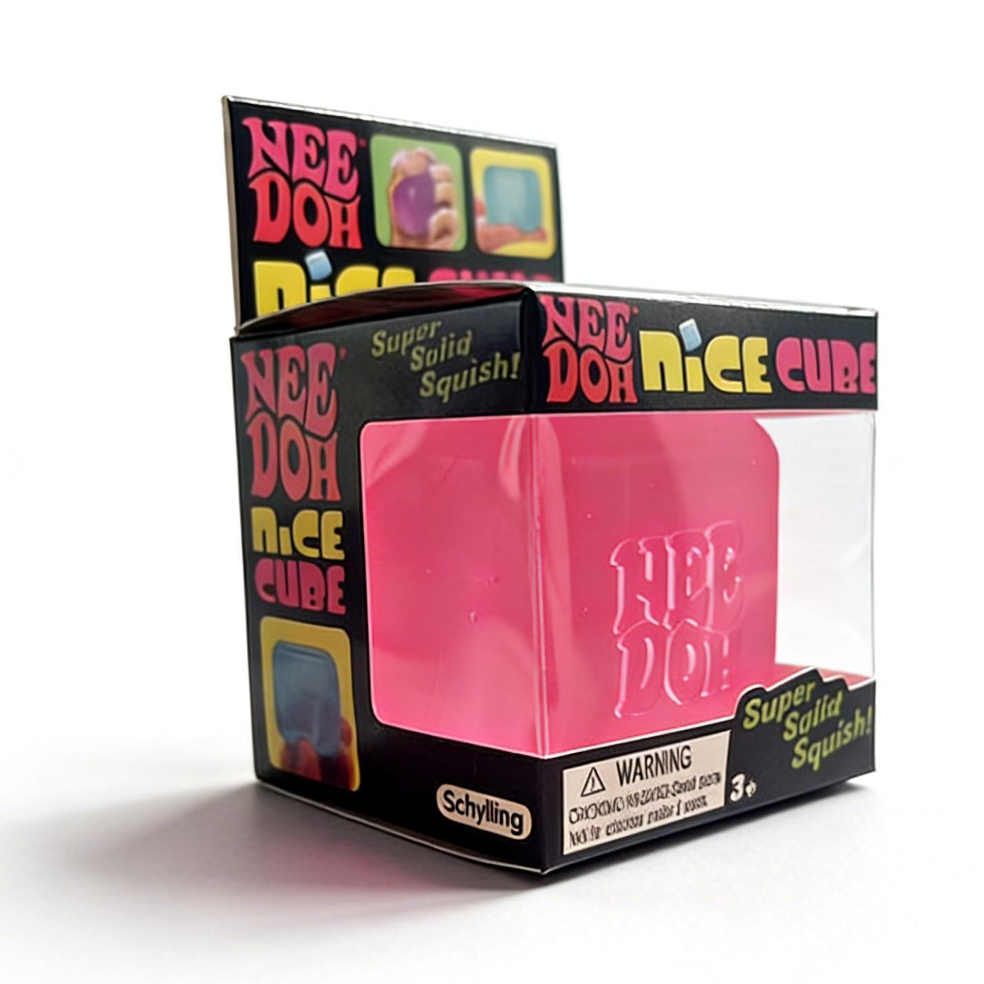 Transparent Needoh Nice Cube Polygon Ice Block Malt Syrup Stress Relief Toy Super Solid Squish Fun for Kids