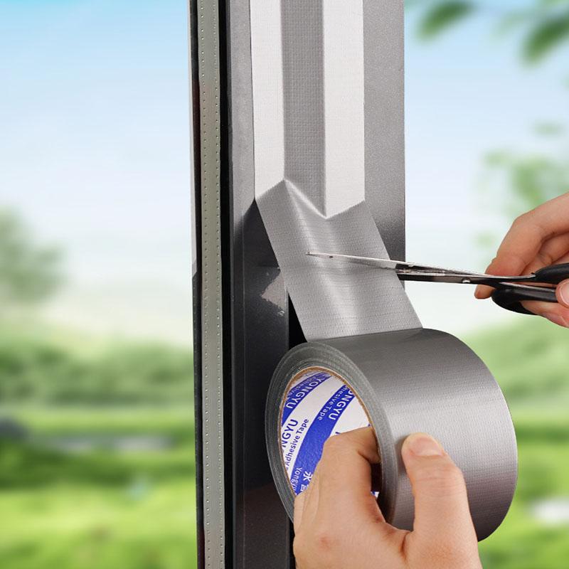 1 Rolls Windproof Tape Winter Window Insulation Cloth Base Sealing No Residue Single Sided Waterproof High Adhesive TapeTape for Insulation Windproof for Home Repairs Prevents Cold Air Drafts and Gaps