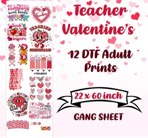 Teacher Valentines DTF Bundle