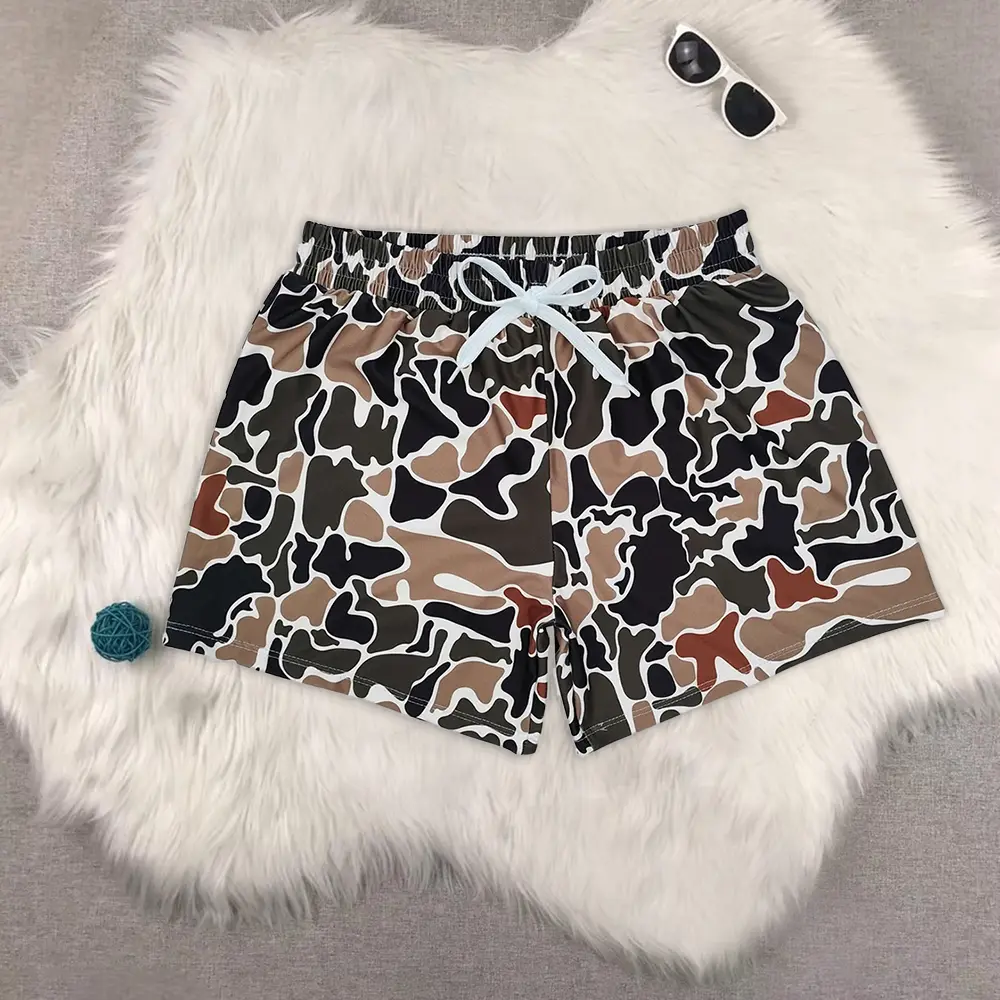 New Clothes Sibling Duck Brand Camouflage Kids Boys Summer Swim Trunks cool little comfortable casual wear clothing fashion print toddler summerclothes outfit spring