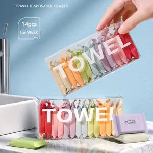 Compressed Disposable Towel 14pcs/Set, Great for Travel & Home Use